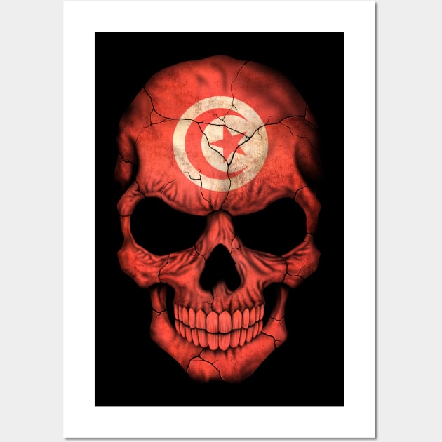Tunisian Flag Skull Wall Art by jeffbartels